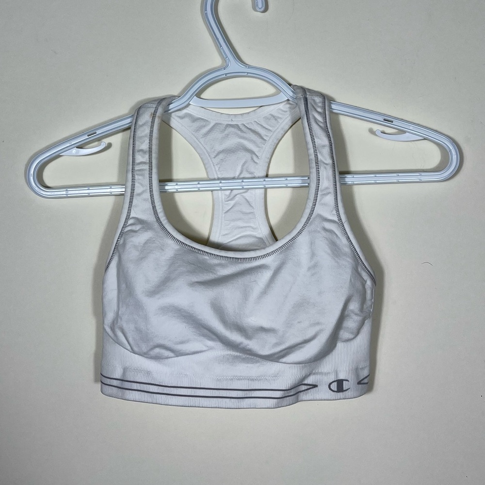 Champion White Sports Bra